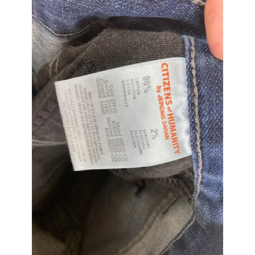 Citizens of Humanity Perfect Jeans Mens 34 X 30 Blue Straight Leg Stretch USA